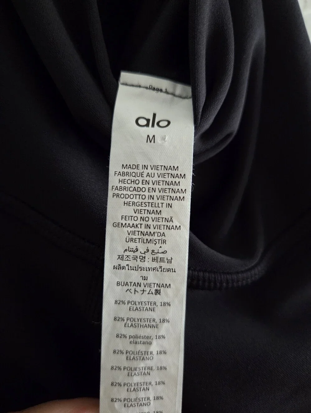 Alo Yoga Black High Waist Airlift Leggings 7/8